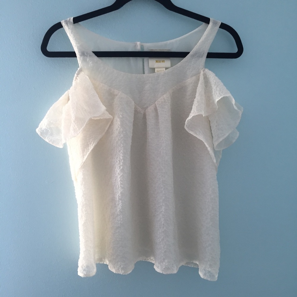 Maeve Cold Shoulder Top